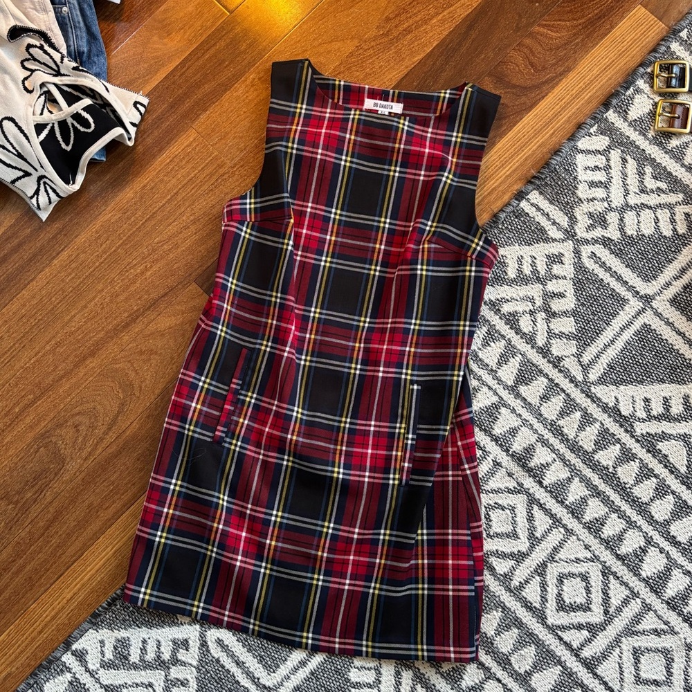 BB Dakota Plaid Mini Dress